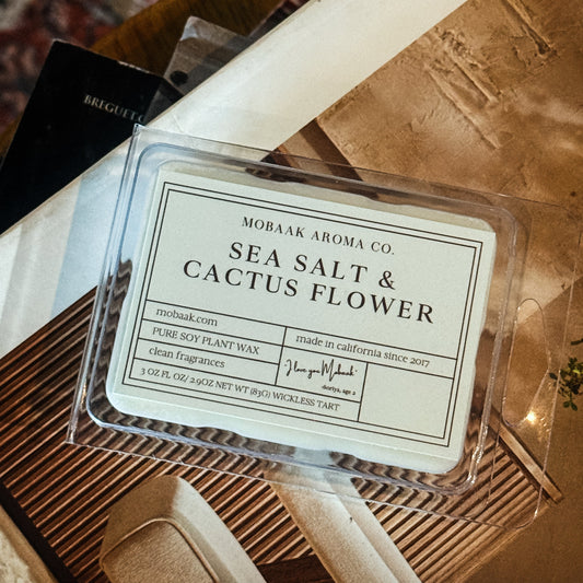 Sea Salt & Cactus Flower Wax Melt (Wickless Tart)