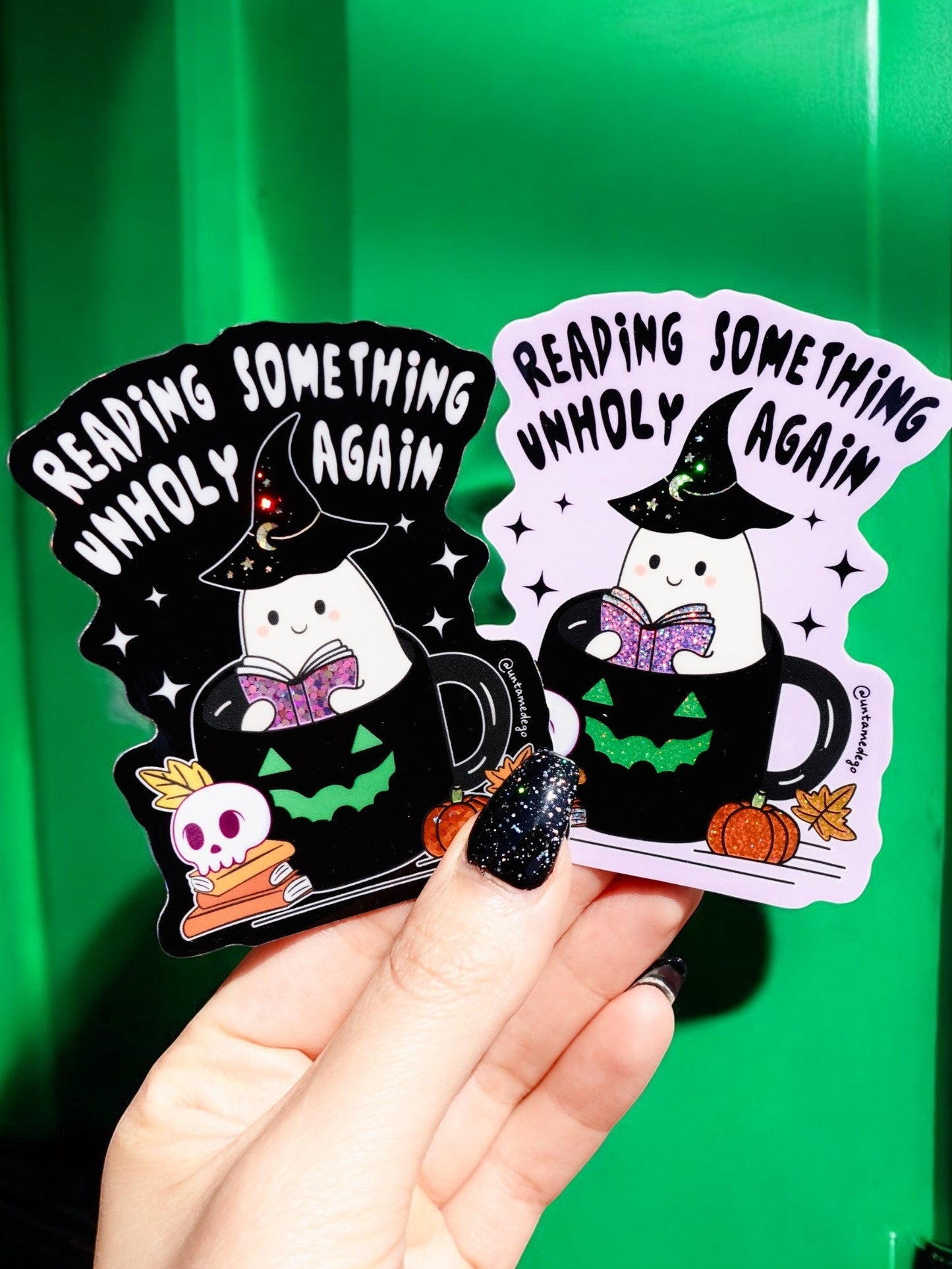 Reading Something Unholy Again Reading Ghost Sticker