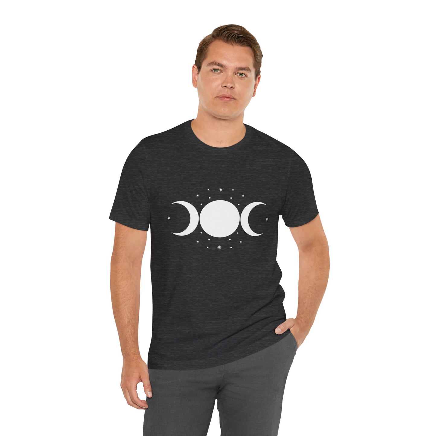 Triple Moon Goddess Shirt – Wiccan Moon Phases T-Shirt, Pagan Witch Aesthetic Tee, Witchcraft Gift