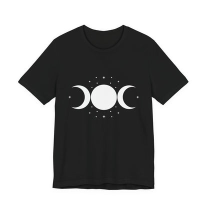 Triple Moon Goddess Shirt – Wiccan Moon Phases T-Shirt, Pagan Witch Aesthetic Tee, Witchcraft Gift