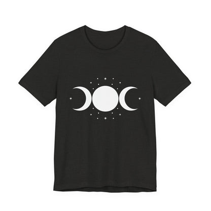 Triple Moon Goddess Shirt – Wiccan Moon Phases T-Shirt, Pagan Witch Aesthetic Tee, Witchcraft Gift