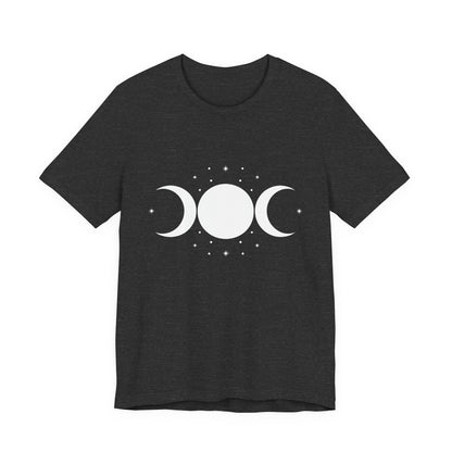 Triple Moon Goddess Shirt – Wiccan Moon Phases T-Shirt, Pagan Witch Aesthetic Tee, Witchcraft Gift