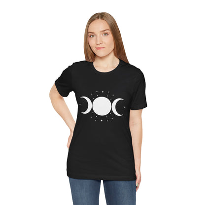 Triple Moon Goddess Shirt – Wiccan Moon Phases T-Shirt, Pagan Witch Aesthetic Tee, Witchcraft Gift