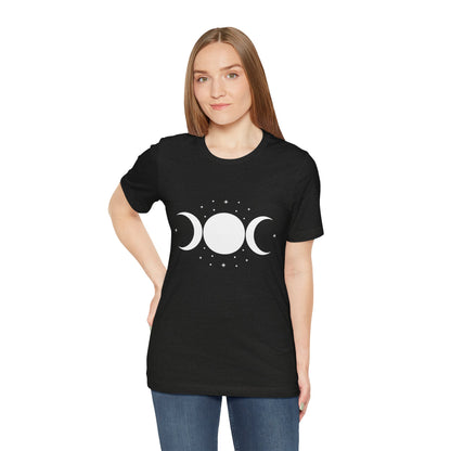 Triple Moon Goddess Shirt – Wiccan Moon Phases T-Shirt, Pagan Witch Aesthetic Tee, Witchcraft Gift