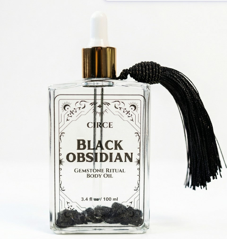 Protection Body Oil — Obsidian Crystal Ritual Oil