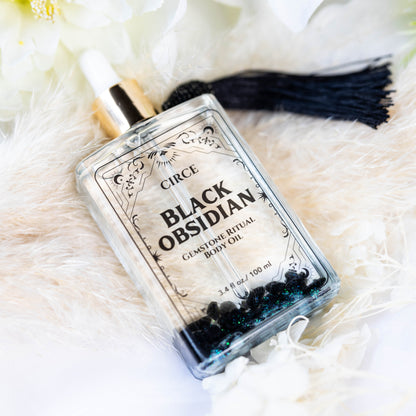 Protection Body Oil — Obsidian Crystal Ritual Oil