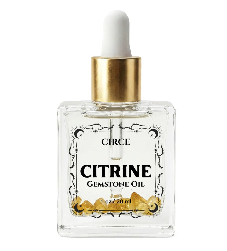 Citrine Body Oil – Abundance & Crystal Glow Ritual Oil
