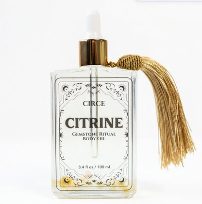 Citrine Body Oil – Abundance & Crystal Glow Ritual Oil