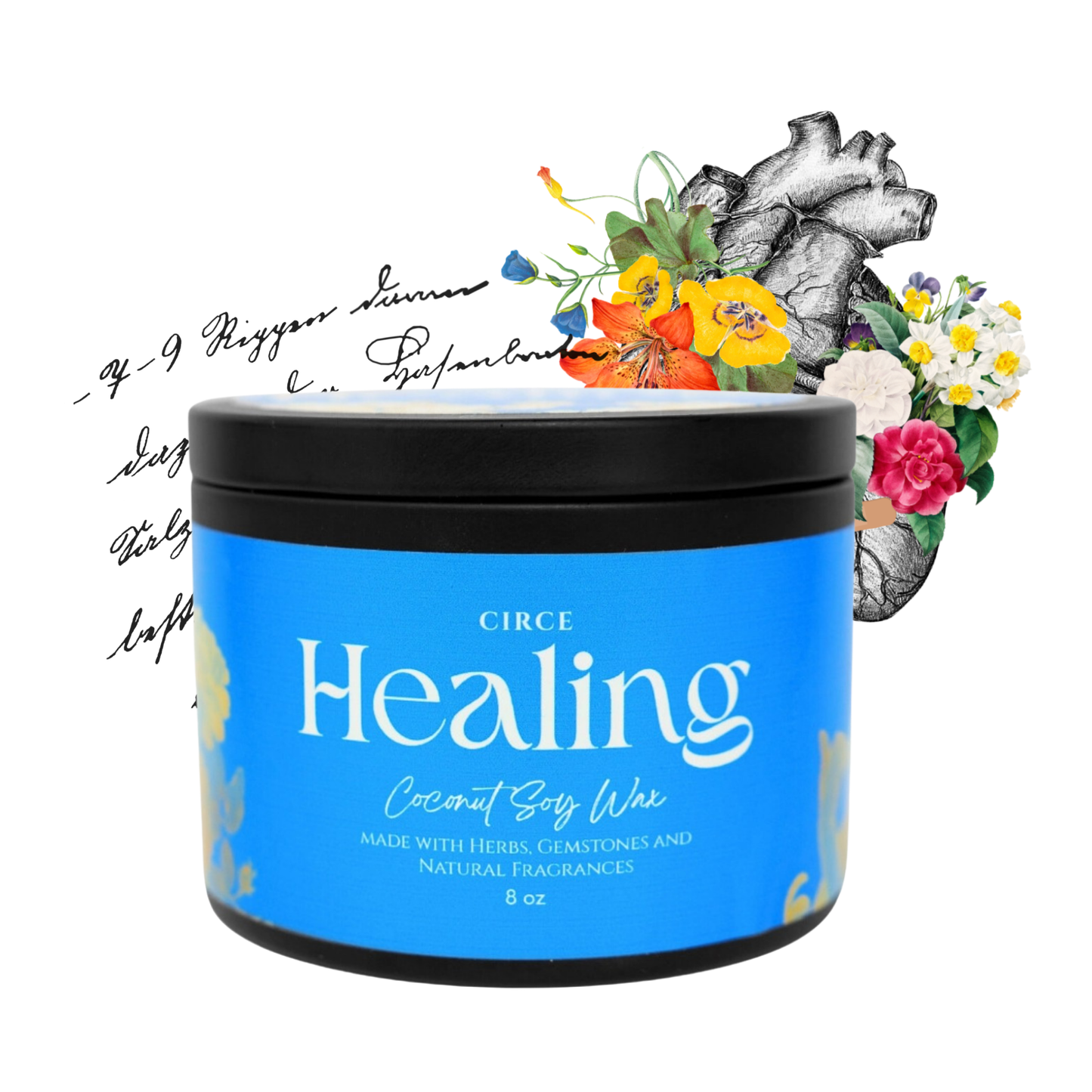 Healing Ritual Candle — 8‑oz Recovery & Wellness Candle