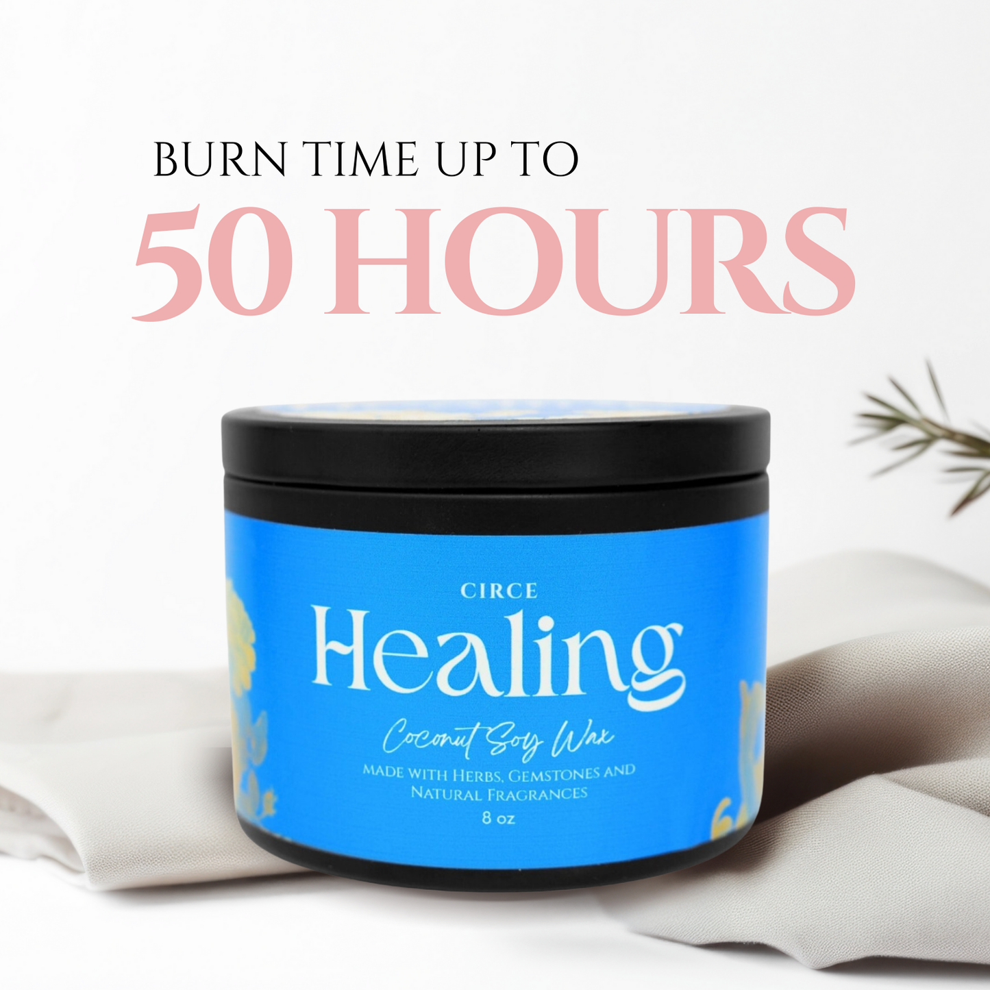 Healing Ritual Candle — 8‑oz Recovery & Wellness Candle