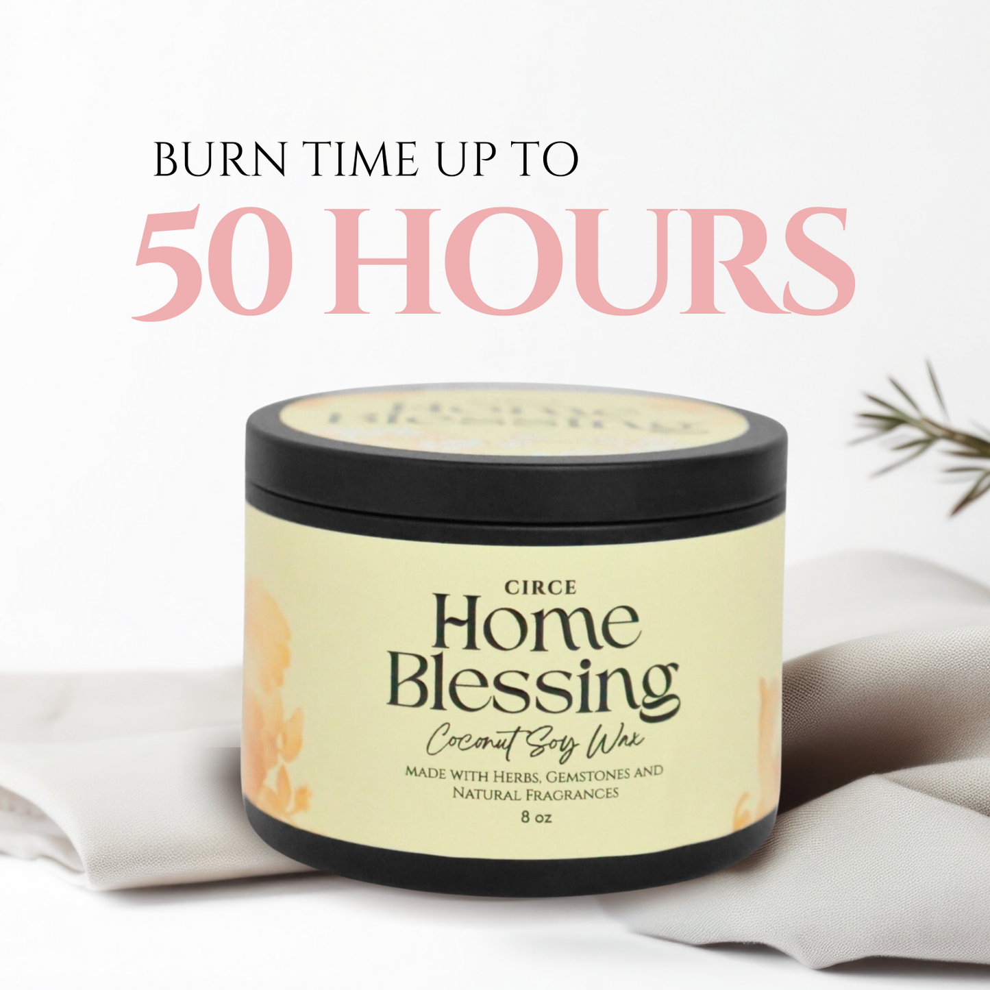 Home Blessing Candle — 8‑oz Harmony & Protection