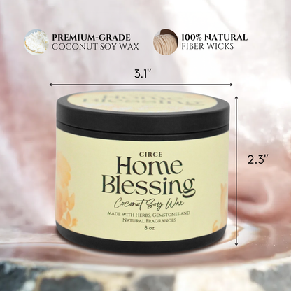 Home Blessing Candle — 8‑oz Harmony & Protection