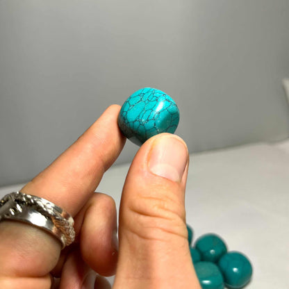 Blue Howlite Tumbled stone