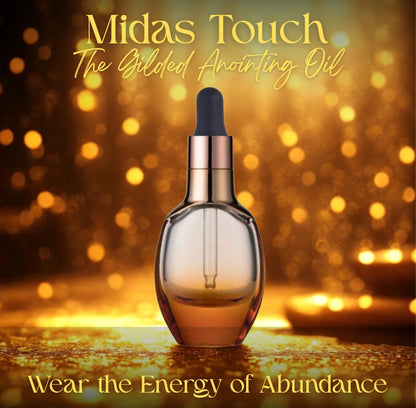 Midas Touch Gilded Anointing Oil – Amber Musk & Saffron Ritual Oil