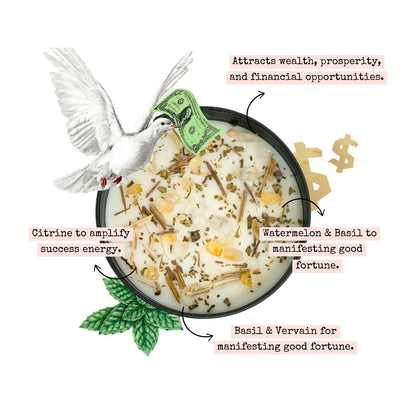 Money Magnet Ritual Set – Candle, Smudge Spray & Prosperity Bath