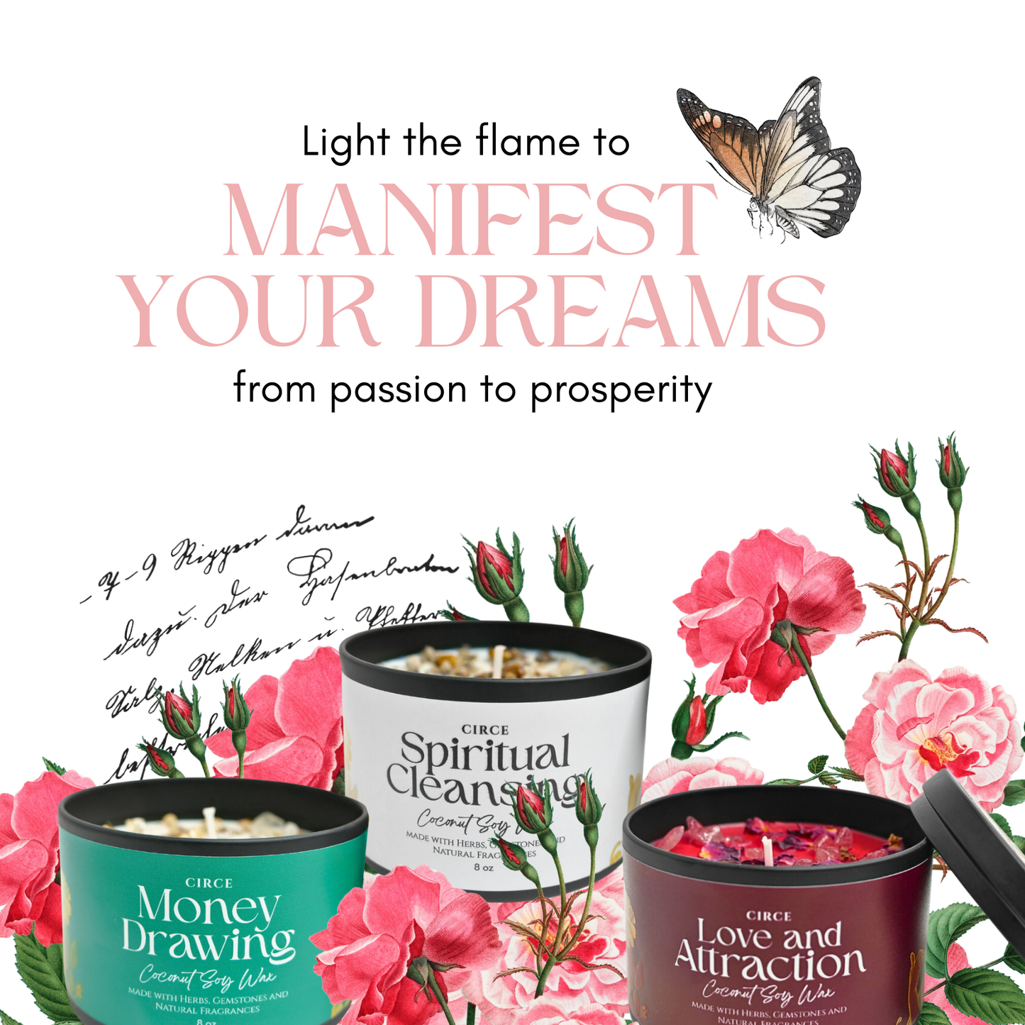 Money Drawing Prosperity Candle – 8‑oz Abundance Ritual Candle
