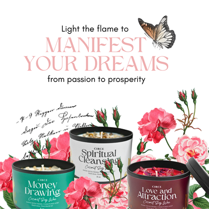 Money Drawing Prosperity Candle – 8‑oz Abundance Ritual Candle