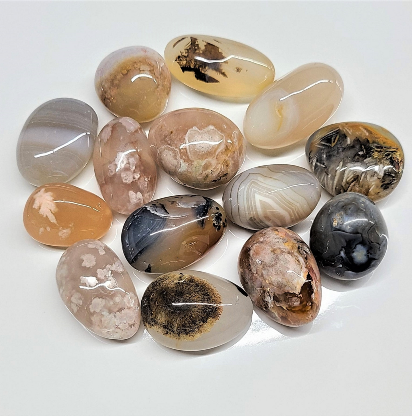 Mixed Agate Tumbled Stones (A Quality)