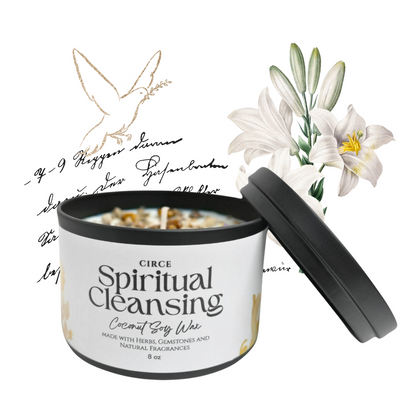 Spiritual Cleansing Candle – 8‑oz Energy Clearing Ritual Candle