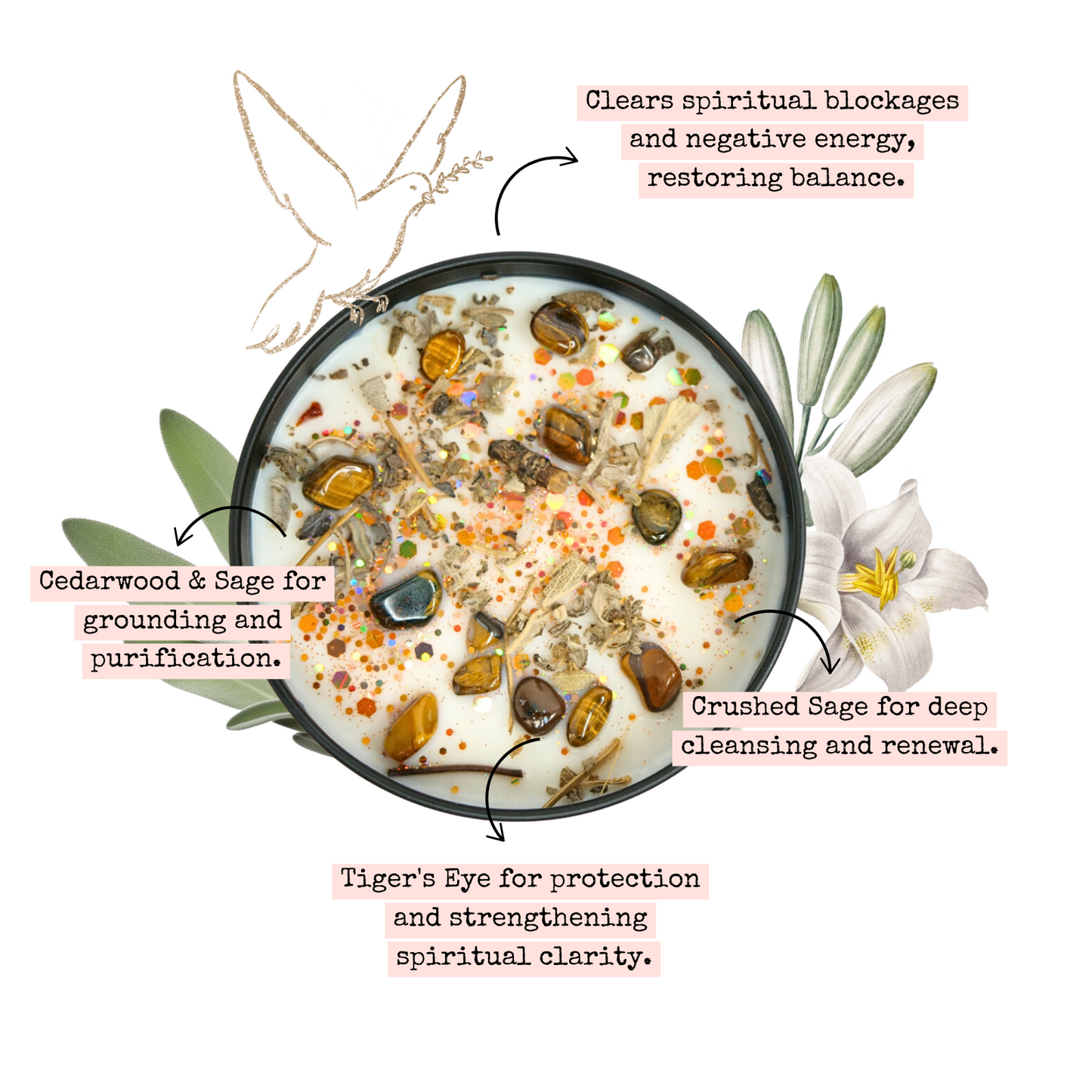 Spiritual Cleansing Candle – 8‑oz Energy Clearing Ritual Candle