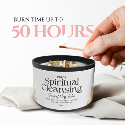 Spiritual Cleansing Candle – 8‑oz Energy Clearing Ritual Candle