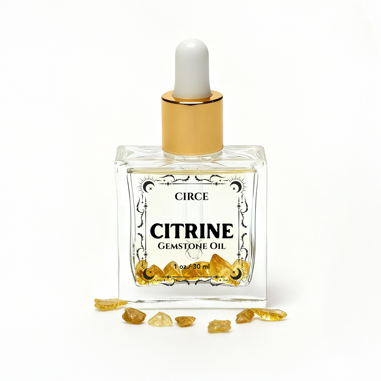 Crystal Body Oil Trio – Rose Quartz, Citrine & Obsidian Discovery Set