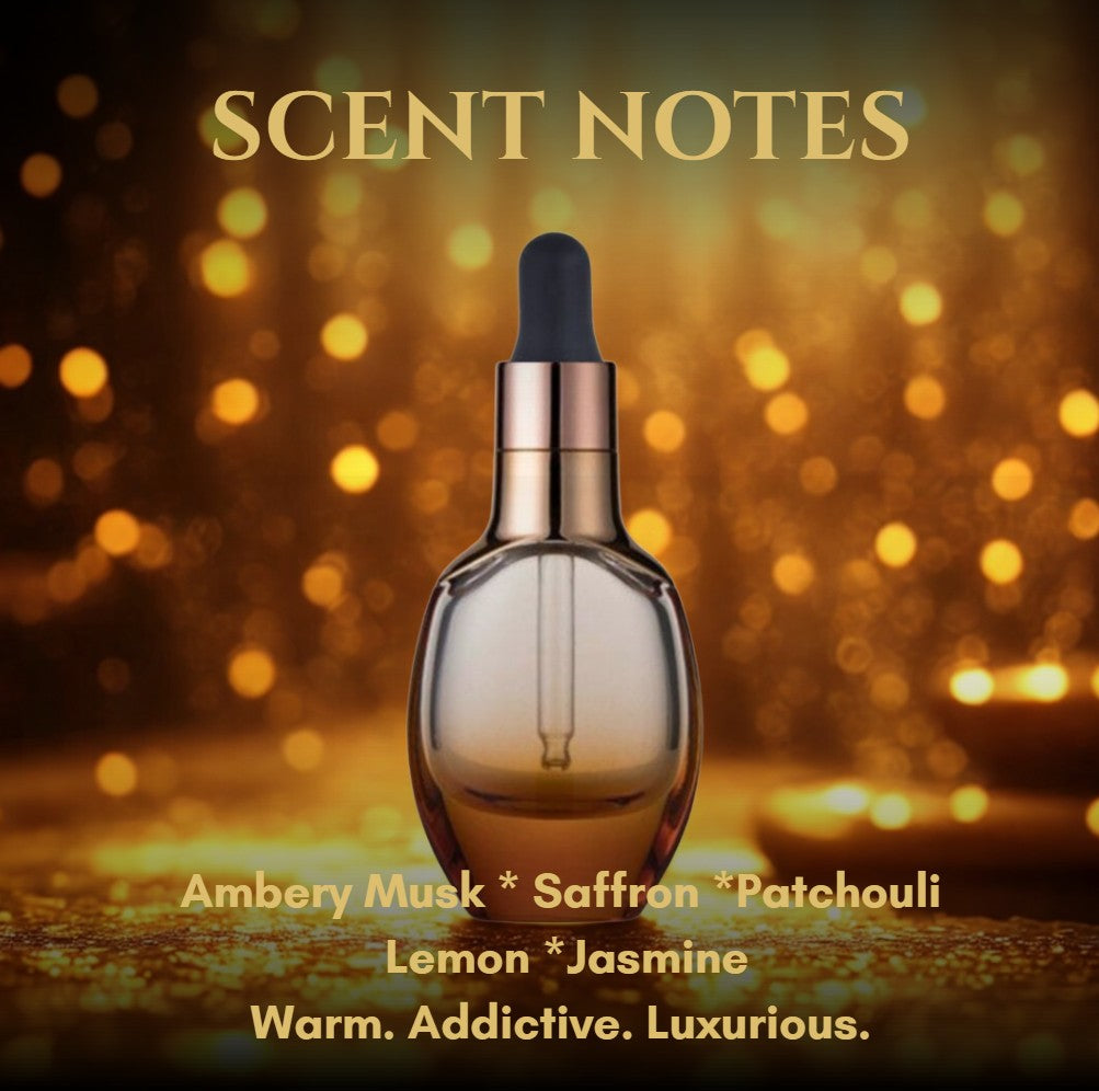Midas Touch Gilded Anointing Oil – Amber Musk & Saffron Ritual Oil
